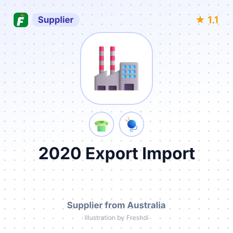 2020 Export Import – summary card, no photo uploaded yet