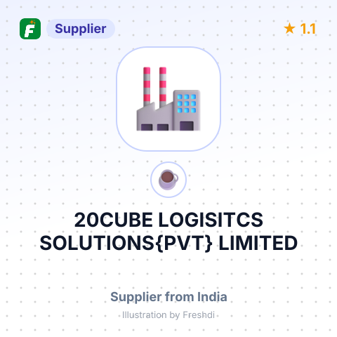 20CUBE LOGISITCS SOLUTIONS{PVT} LIMITED – summary card, no photo uploaded yet