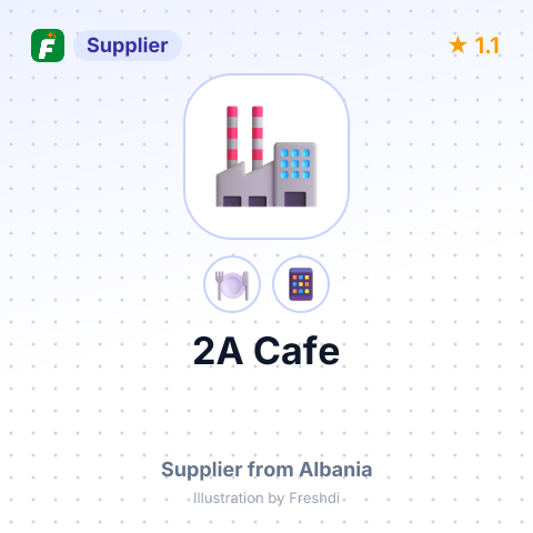 2A Cafe – summary card, no photo uploaded yet