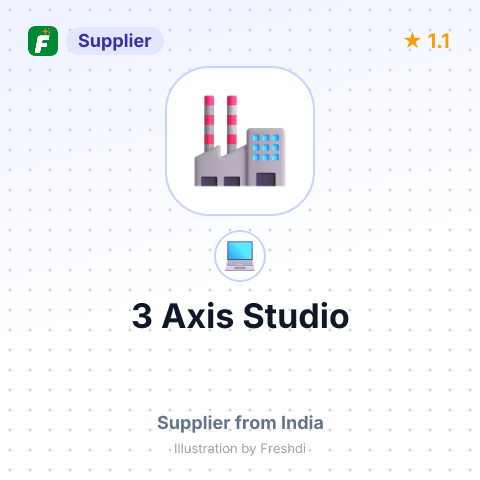 3 Axis Studio – summary card, no photo uploaded yet