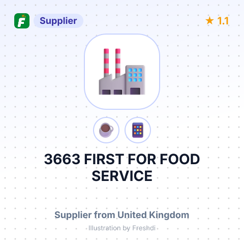 3663 FIRST FOR FOOD SERVICE – summary card, no photo uploaded yet