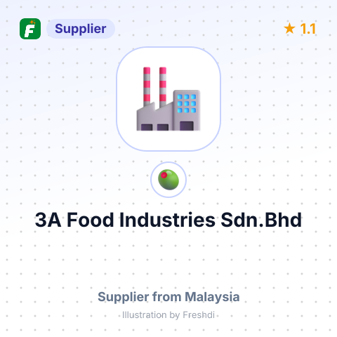 3A Food Industries Sdn.Bhd – summary card, no photo uploaded yet