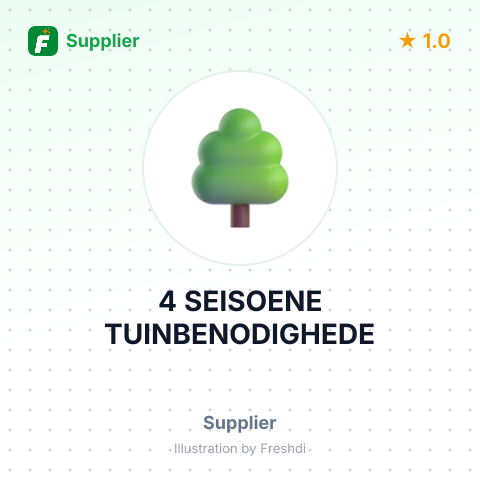 4 SEISOENE TUINBENODIGHEDE – summary card, no photo uploaded yet