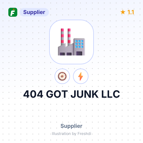 404 GOT JUNK LLC – summary card, no photo uploaded yet