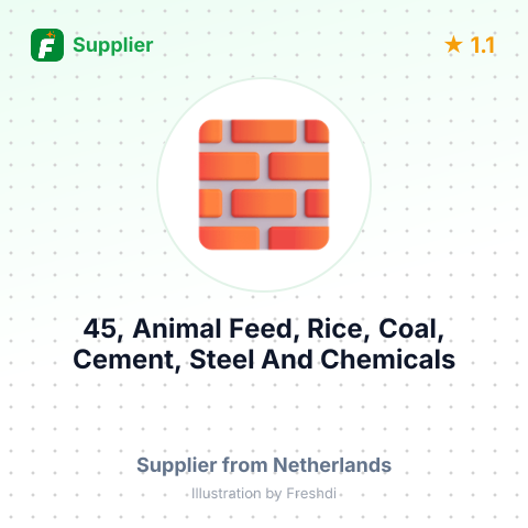 45, Animal Feed, Rice, Coal, Cement, Steel And Chemicals – summary card, no photo uploaded yet