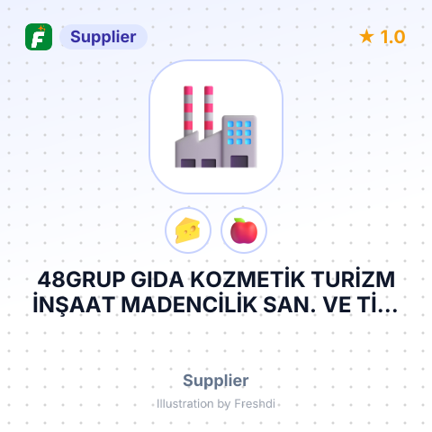 48GRUP GIDA KOZMETİK TURİZM İNŞAAT MADENCİLİK SAN. VE TİC. LTD – summary card, no photo uploaded yet