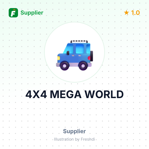 4X4 MEGA WORLD – summary card, no photo uploaded yet