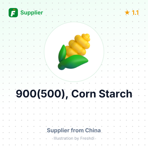 900(500), Corn Starch – summary card, no photo uploaded yet