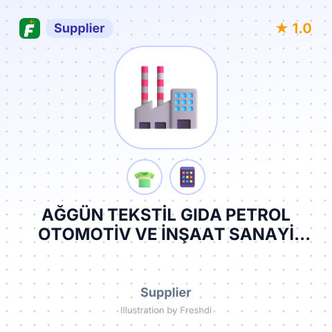 AĞGÜN TEKSTİL GIDA PETROL OTOMOTİV VE İNŞAAT SANAYİ TİCARET LİMİTED ŞİRKETİ – summary card, no photo uploaded yet