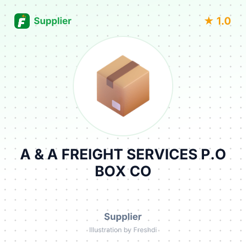 A & A FREIGHT SERVICES P.O BOX CO – summary card, no photo uploaded yet