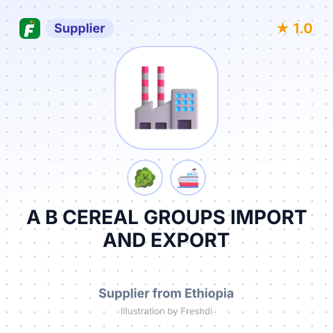 A B CEREAL GROUPS IMPORT AND EXPORT – summary card, no photo uploaded yet