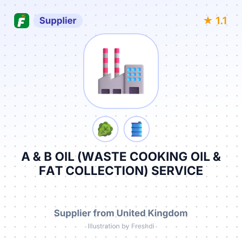 A & B OIL (WASTE COOKING OIL & FAT COLLECTION) SERVICE – summary card, no photo uploaded yet