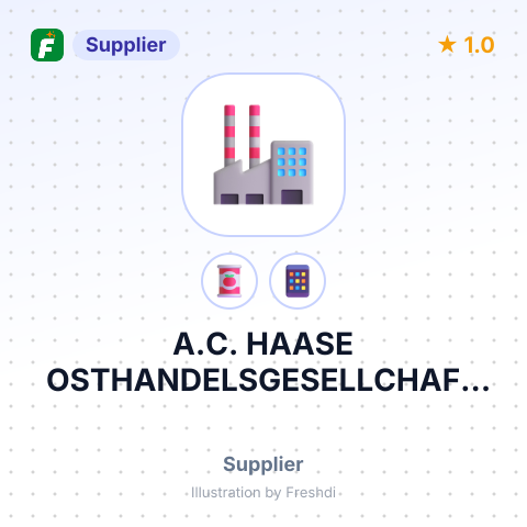 A.C. HAASE OSTHANDELSGESELLCHAFT MBH – summary card, no photo uploaded yet