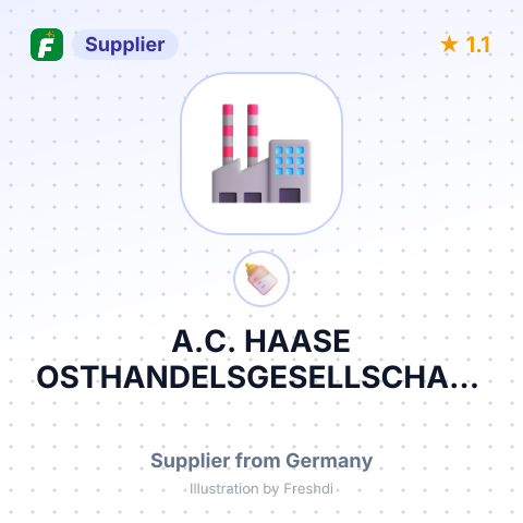 A.C. HAASE OSTHANDELSGESELLSCHAFT MBH – summary card, no photo uploaded yet