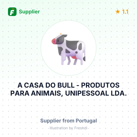 A CASA DO BULL - PRODUTOS PARA ANIMAIS, UNIPESSOAL LDA. – summary card, no photo uploaded yet