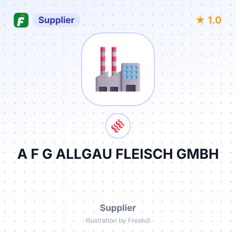 A F G ALLGAU FLEISCH GMBH – summary card, no photo uploaded yet