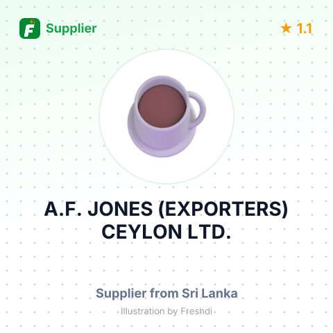 A.F. JONES (EXPORTERS) CEYLON LTD. – summary card, no photo uploaded yet