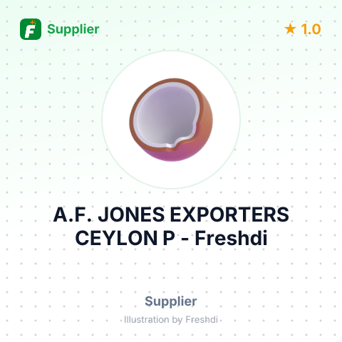 A.F. JONES EXPORTERS CEYLON P – summary card, no photo uploaded yet