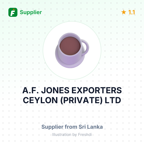 A.F. JONES EXPORTERS CEYLON (PRIVATE) LTD – summary card, no photo uploaded yet