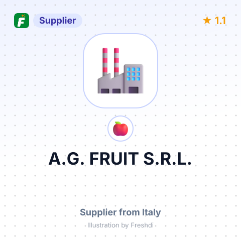 A.G. FRUIT S.R.L. – summary card, no photo uploaded yet