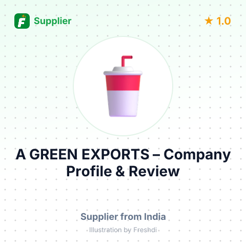 A GREEN EXPORTS – summary card, no photo uploaded yet
