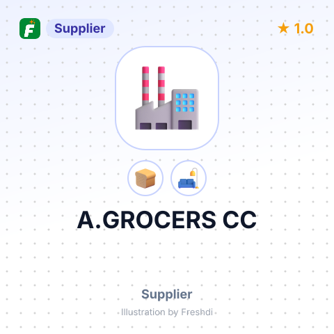 A.GROCERS CC – summary card, no photo uploaded yet