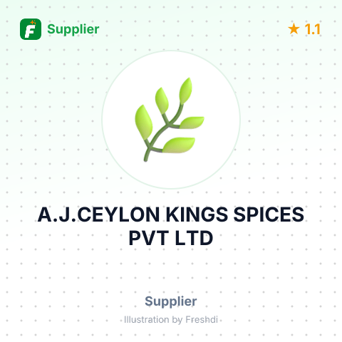 A.J.CEYLON KINGS SPICES PVT LTD – summary card, no photo uploaded yet
