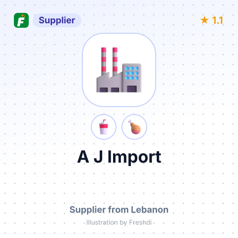 A J Import  – summary card, no photo uploaded yet