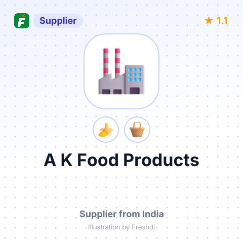 A K Food Products  – summary card, no photo uploaded yet