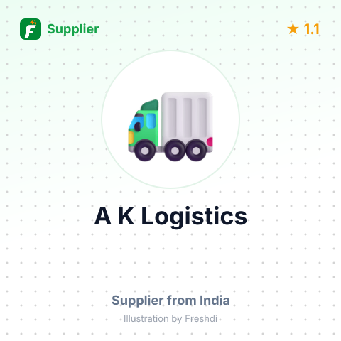A K Logistics  – summary card, no photo uploaded yet