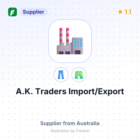 A.K. Traders Import/Export – summary card, no photo uploaded yet