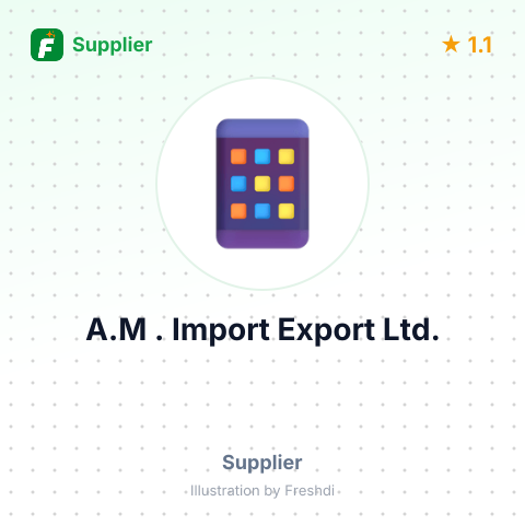 A.M . Import Export Ltd. – summary card, no photo uploaded yet