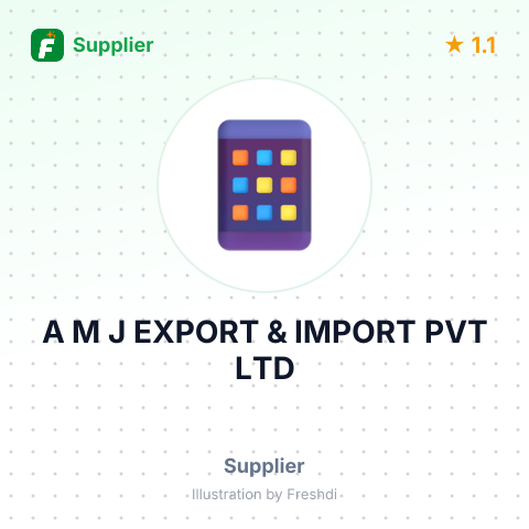 A M J EXPORT & IMPORT PVT LTD – summary card, no photo uploaded yet