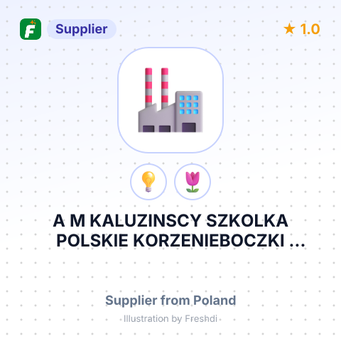 A M KALUZINSCY SZKOLKA POLSKIE KORZENIEBOCZKI PARCELA 14 98 240 SZADEK – summary card, no photo uploaded yet