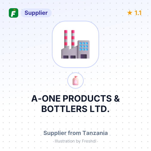 A-ONE PRODUCTS & BOTTLERS LTD. – summary card, no photo uploaded yet