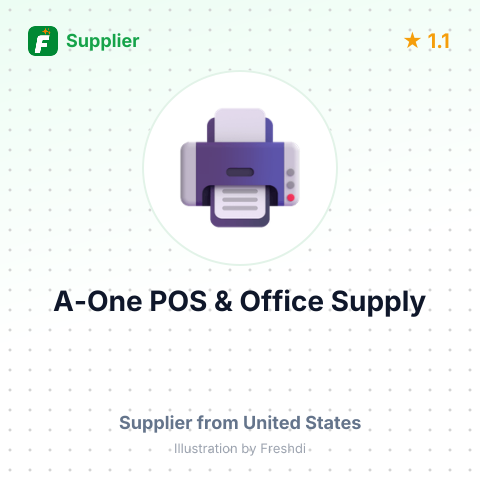 A-One POS & Office Supply – summary card, no photo uploaded yet