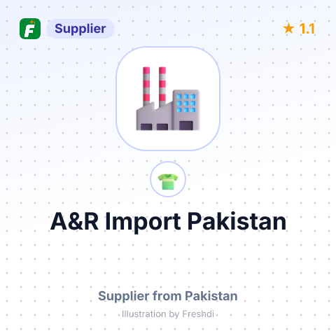 A&R Import Pakistan – summary card, no photo uploaded yet