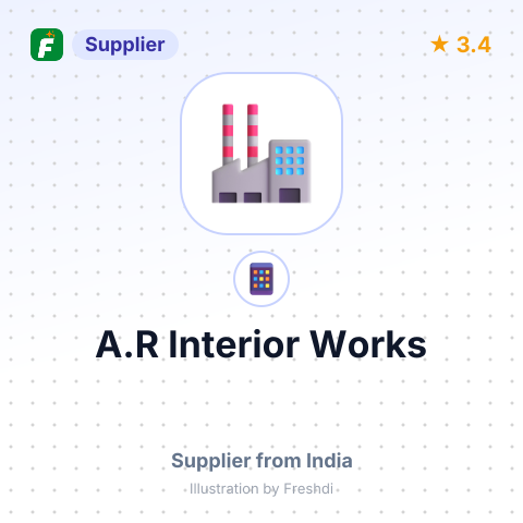 A.R Interior Works – summary card, no photo uploaded yet