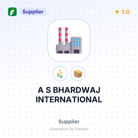 A S BHARDWAJ INTERNATIONAL – summary card, no photo uploaded yet