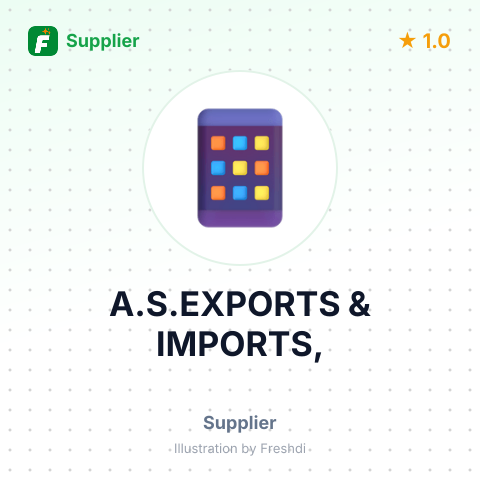A.S.EXPORTS & IMPORTS, – summary card, no photo uploaded yet