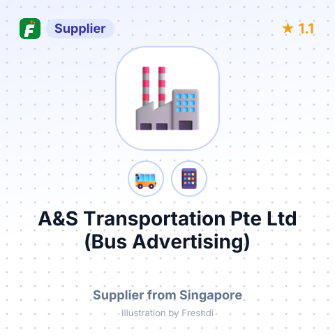A&S Transportation Pte Ltd (Bus Advertising) – summary card, no photo uploaded yet