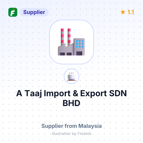 A Taaj Import & Export SDN BHD  – summary card, no photo uploaded yet