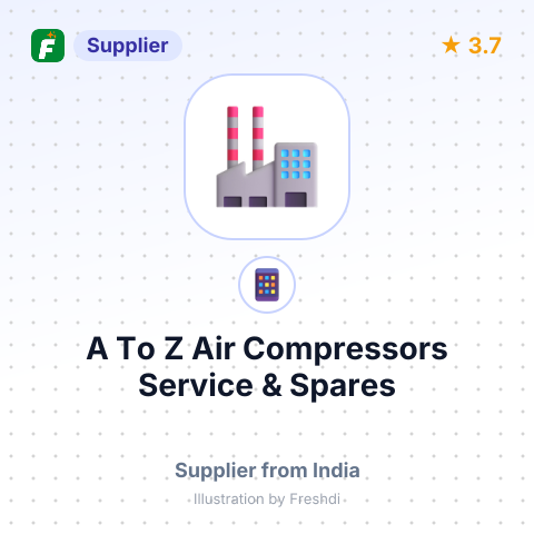 A To Z Air Compressors Service & Spares – summary card, no photo uploaded yet
