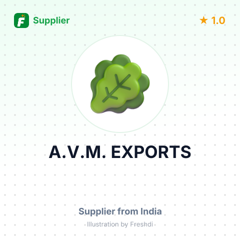 A.V.M. EXPORTS – summary card, no photo uploaded yet