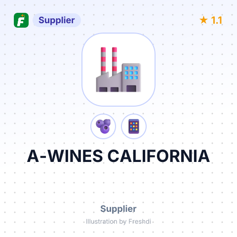 A-WINES CALIFORNIA – summary card, no photo uploaded yet