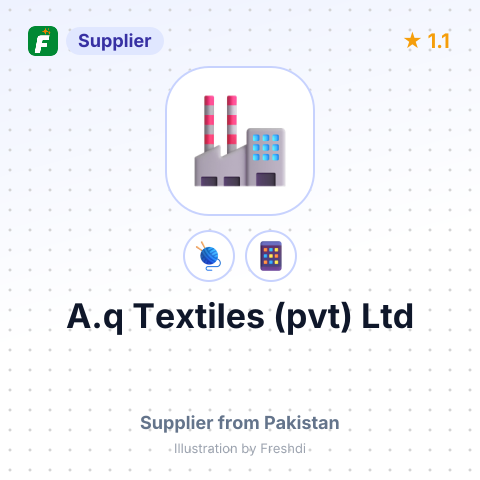 A.q Textiles (pvt) Ltd – summary card, no photo uploaded yet