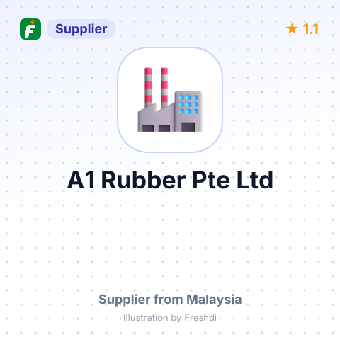 A1 Rubber Pte Ltd – summary card, no photo uploaded yet