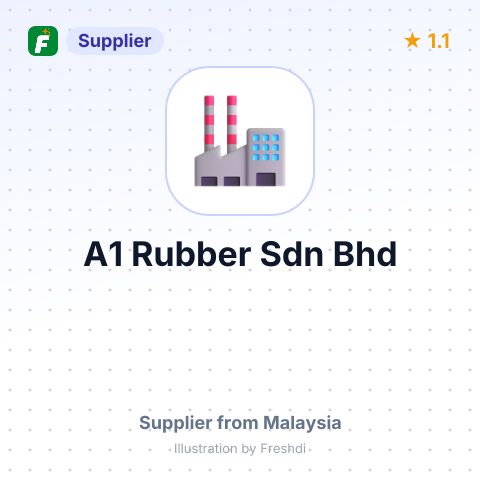 A1 Rubber Sdn Bhd – summary card, no photo uploaded yet