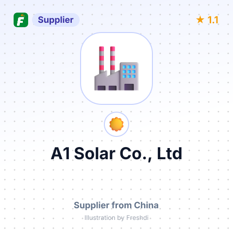 A1 Solar Co., Ltd – summary card, no photo uploaded yet