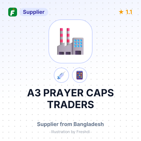 A3 PRAYER CAPS TRADERS – summary card, no photo uploaded yet